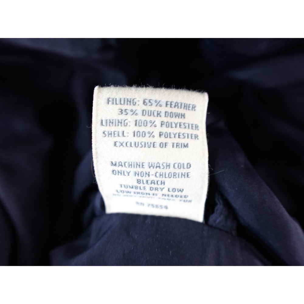 Abercrombie & Fitch Vest Blue Puffer Women's Size M Full Zip Moose Duck Down - Picture 8 of 10